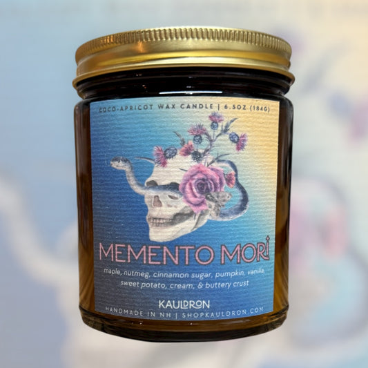 Memento Mori Wooden Wick Candle