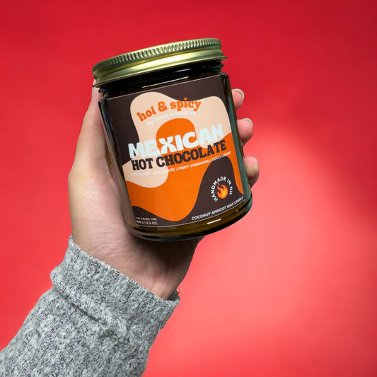 Mexican Hot Chocolate Wooden Wick Candle