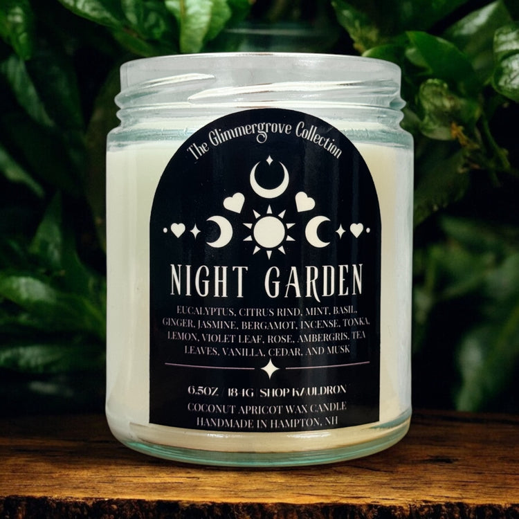 Night Garden Wooden Wick Candle