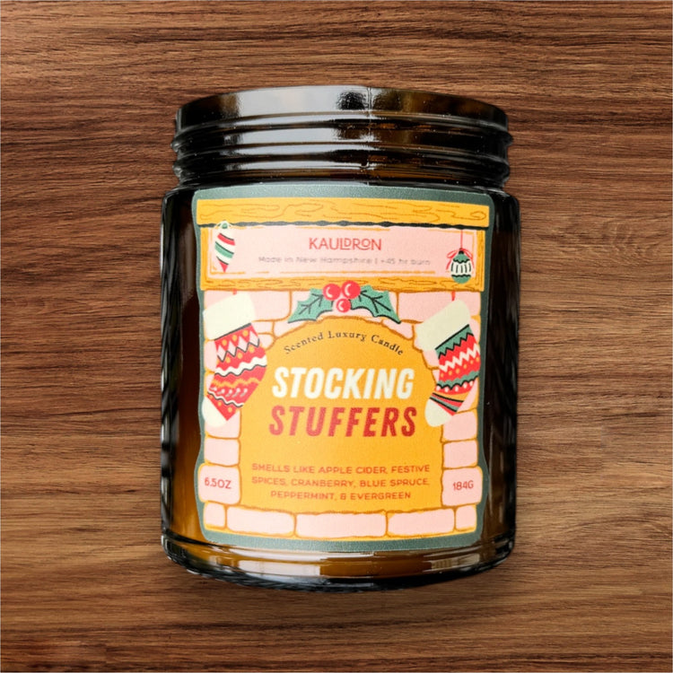 Stocking Stuffers Wooden Wick Candle