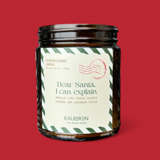 Dear Santa Wooden Wick Candle
