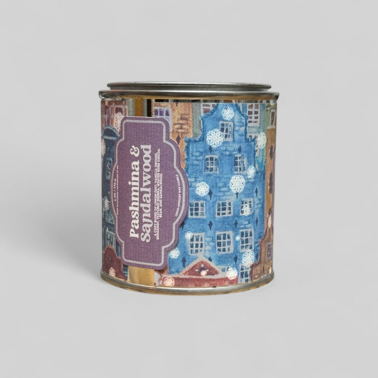 Pashmina & Sandalwood Paint Tin Candle