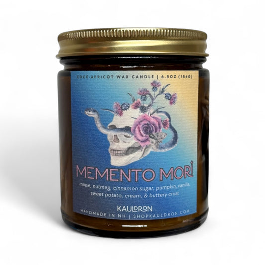 Memento Mori Wooden Wick Candle