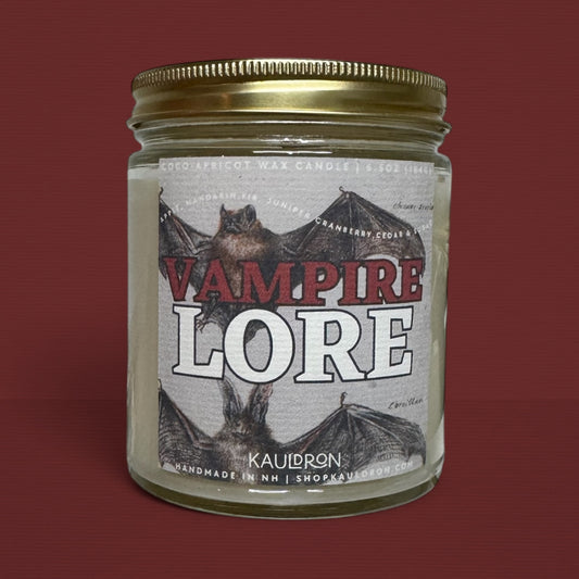 Vampire Lore Wooden Wick Candle