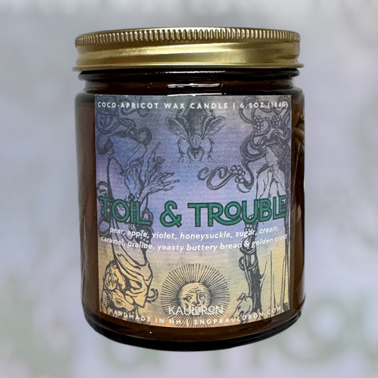 Toil & Trouble Wooden Wick Candle