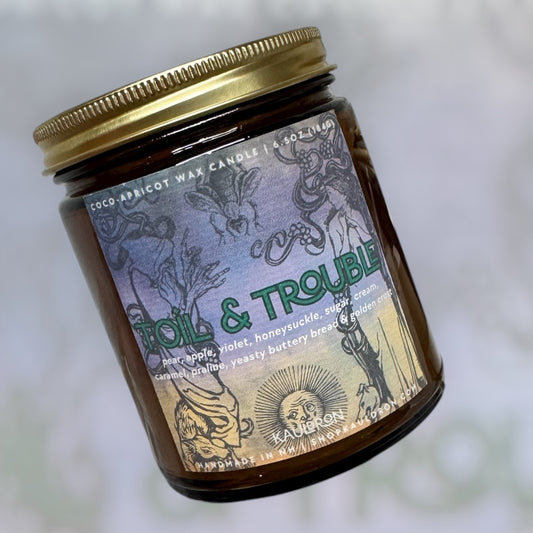 Toil & Trouble Wooden Wick Candle