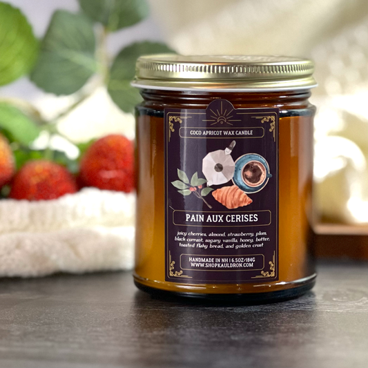 Upper Crust: Pain aux Cerises Wooden Wick Candle