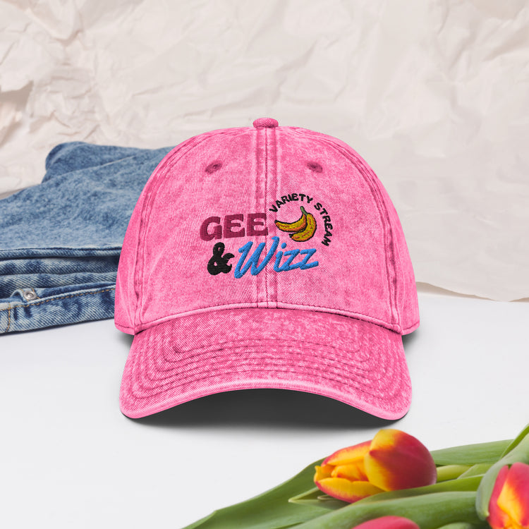 GeeAndWizz Vintage Pink Cap