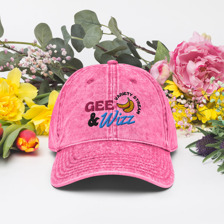 GeeAndWizz Vintage Pink Cap
