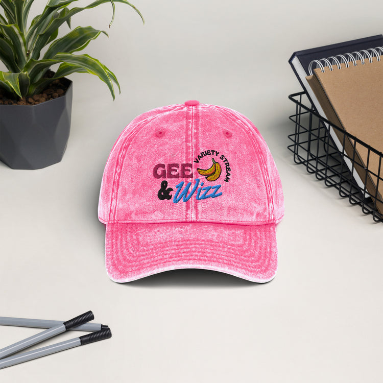 GeeAndWizz Vintage Pink Cap