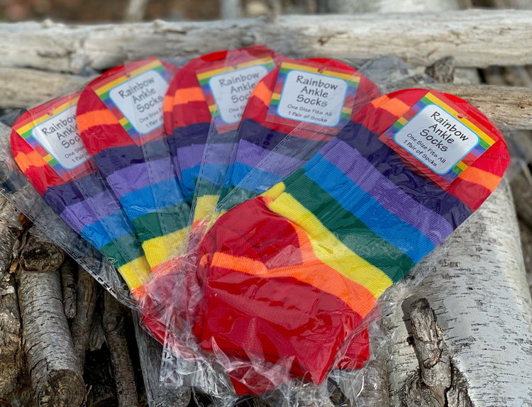 Rainbow Ankle Socks
