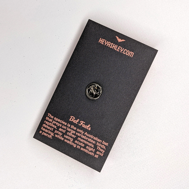 Ghost Bat Enamel Pin