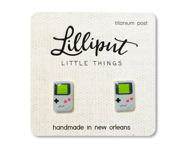 Retro Handheld Game Earrings