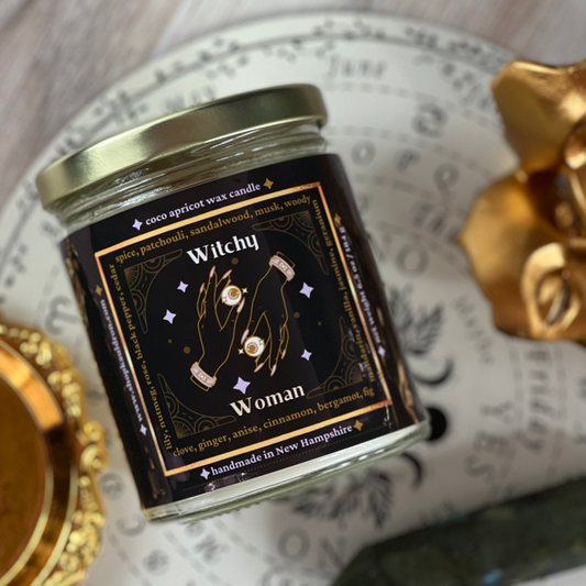 Witchy Woman Wooden Wick Candle