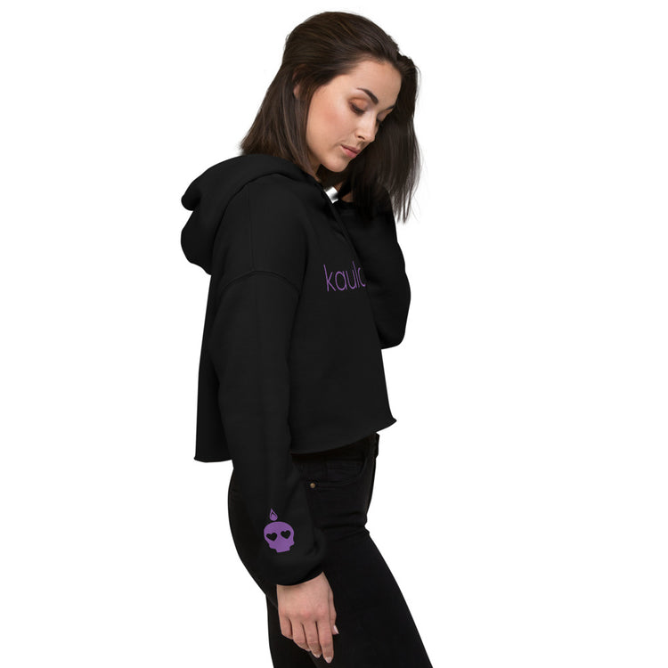 Kauldron Crop Hoodie with Sleeve Detail