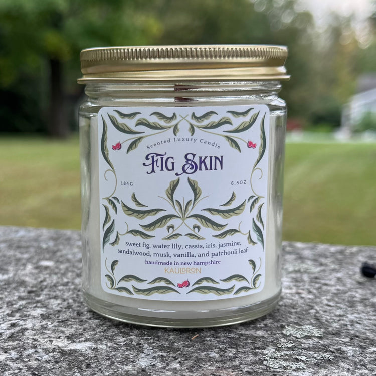 Fig Skin Wooden Wick Candle