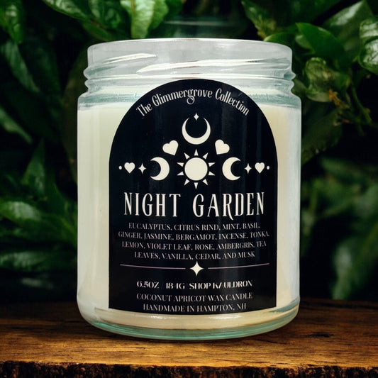 Night Garden Wooden Wick Candle