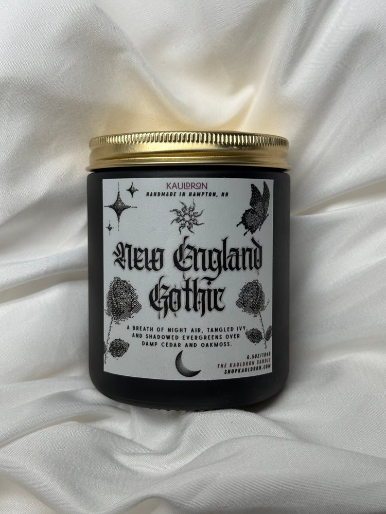 New England Gothic Wooden Wick Candle