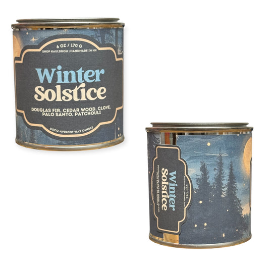 Winter Solstice Paint Tin Candle