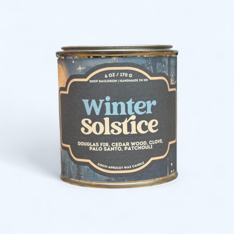 Winter Solstice Paint Tin Candle