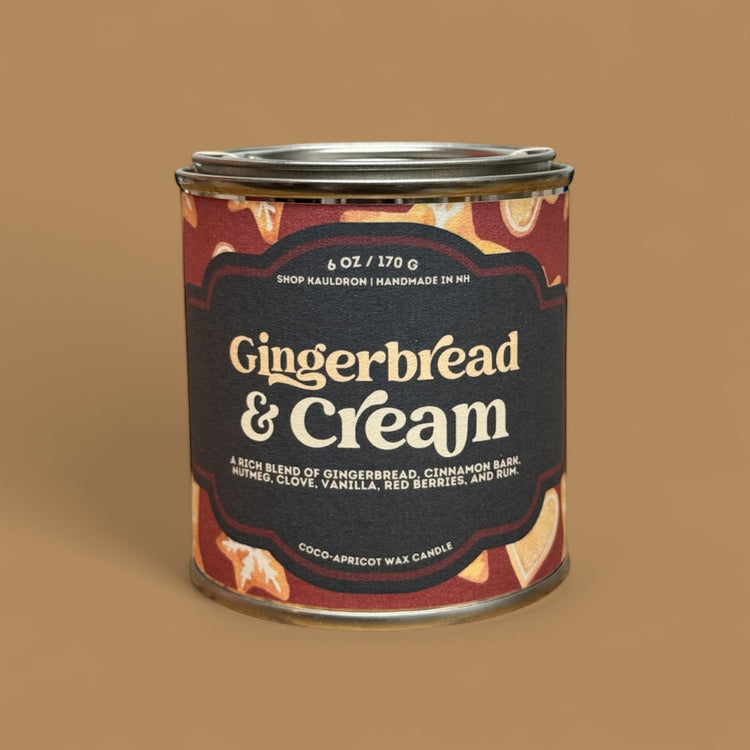 Gingerbread & Cream Paint Tin Candle