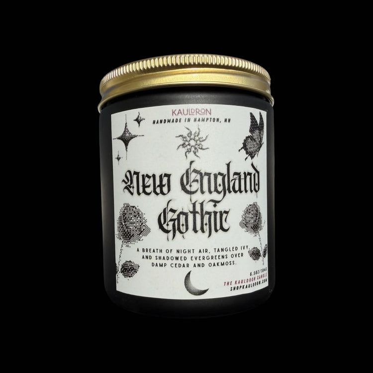 New England Gothic Wooden Wick Candle