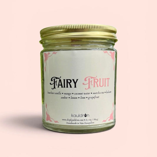 Fairy Fruit Wooden Wick Candle