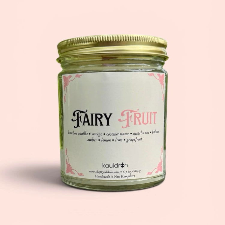 Fairy Fruit Wooden Wick Candle
