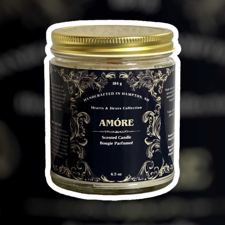 Amore Wooden Wick Candle