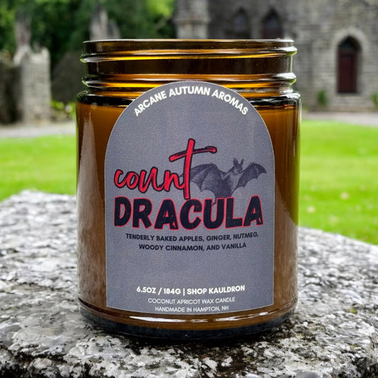 Count Dracula Wooden Wick Candle