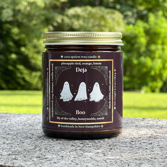 Deja Boo Wooden Wick Candle