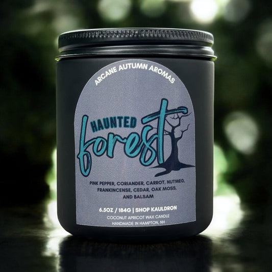 Haunted Forest Wooden Wick Candle