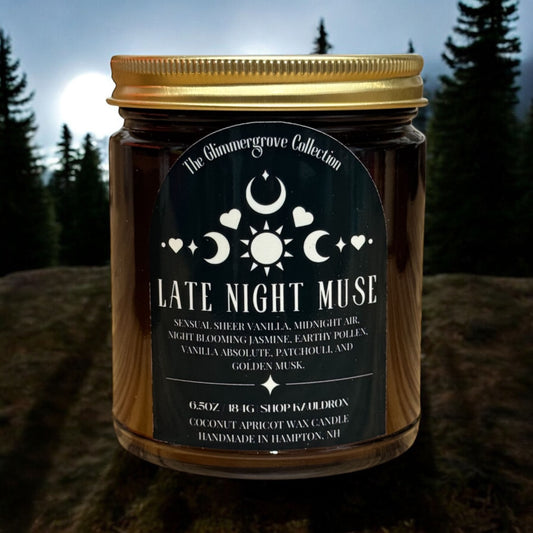 Late Night Muse Wooden Wick Candle