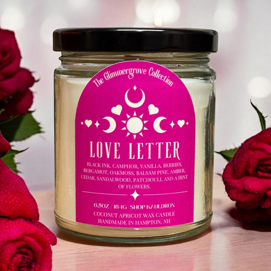 Love Letter Wooden Wick Candle