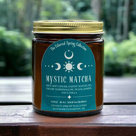 Mystic Matcha Wooden Wick Candle