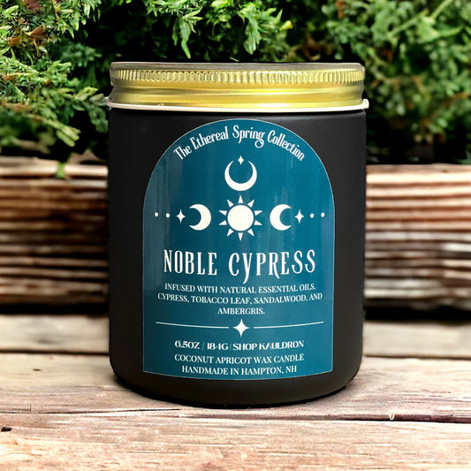 Noble Cypress Wooden Wick Candle