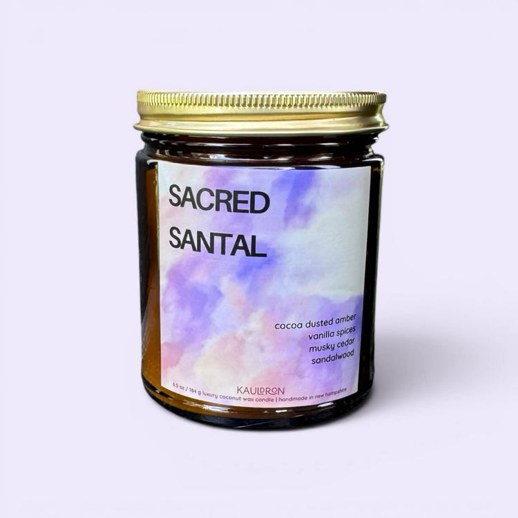 Sacred Santal Wooden Wick Candle