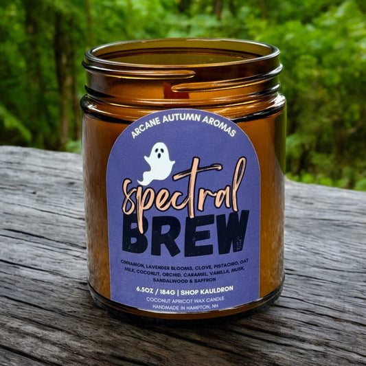 Spectral Brew Wooden Wick Candle