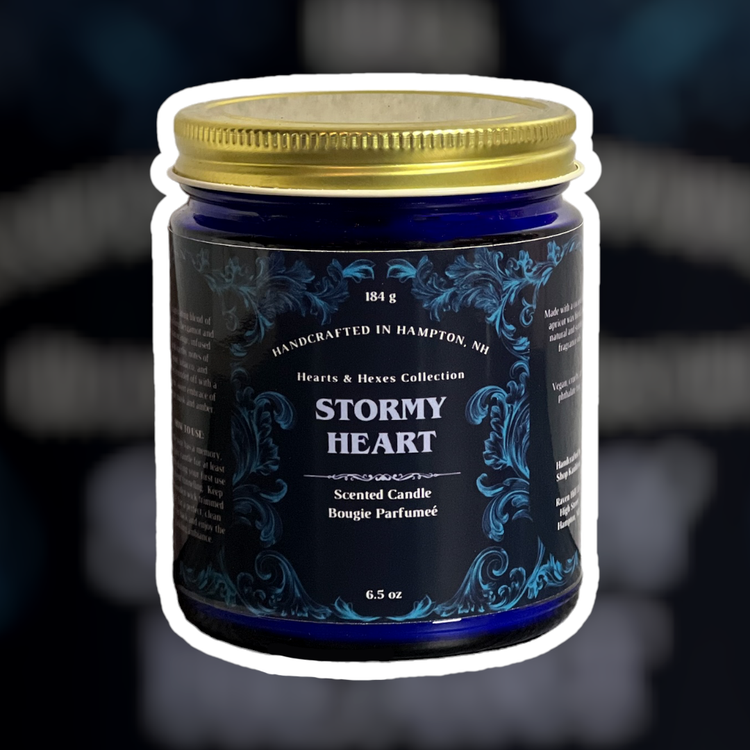 Stormy Heart Wooden Wick Candle