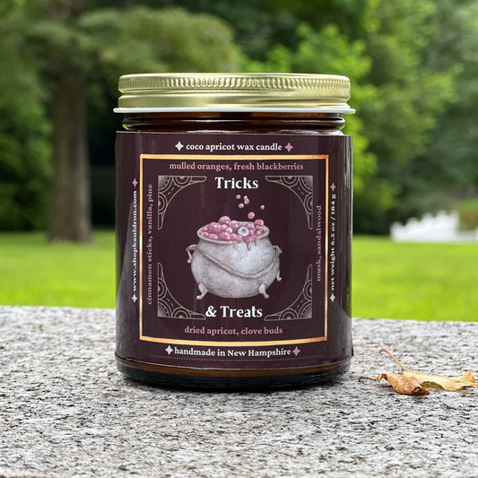 Tricks & Treats Wooden Wick Candle