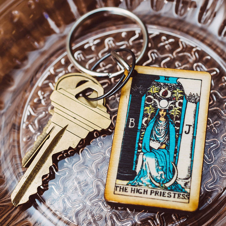 Tarot - The High Priestess Keychain