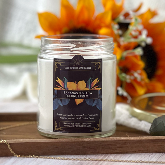 Bananas Foster & Coconut Creme Wooden Wick Candle