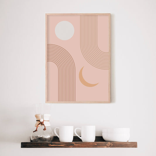 Half Arch Sun and Moon Print