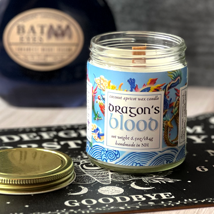 Dragon's Blood Wooden Wick Candle