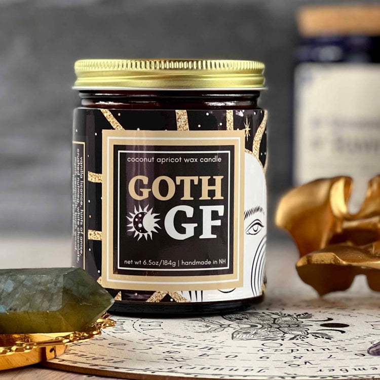 Goth Gf Wooden Wick Candle