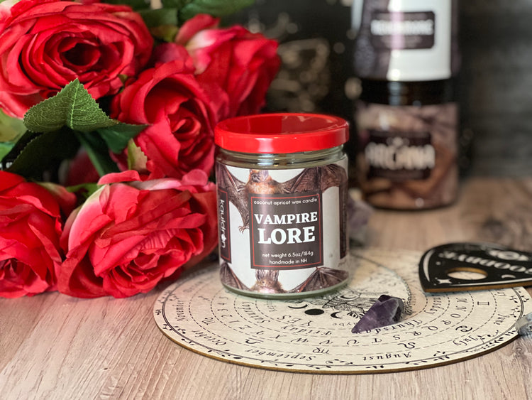 Vampire Lore Wooden Wick Candle