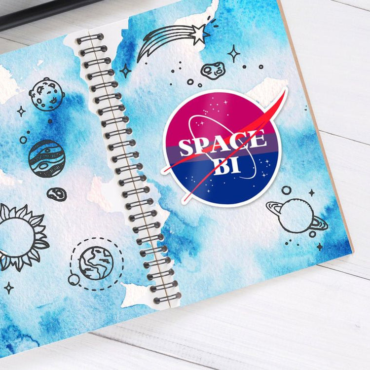 Space Bi NASA Logo Vinyl Sticker