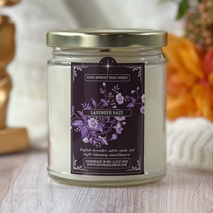Lavender Haze Wooden Wick Candle