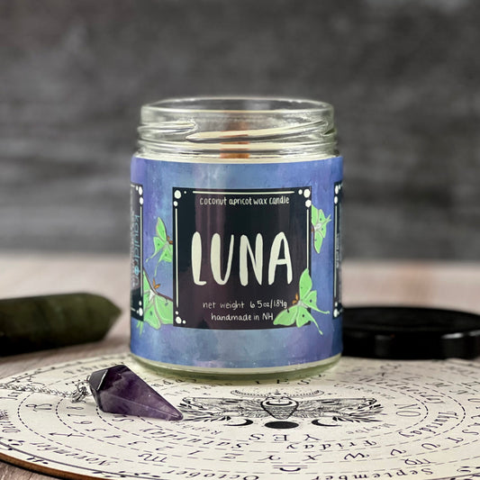 Luna Wooden Wick Candle
